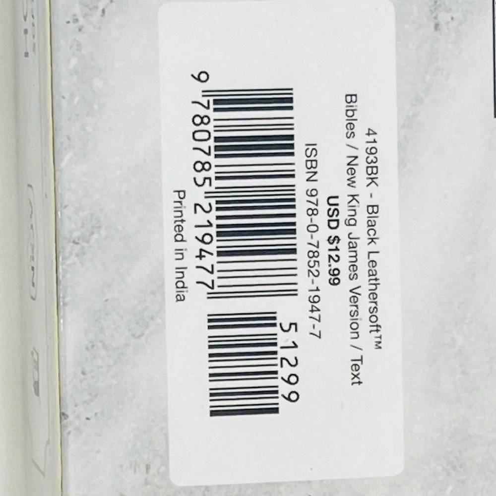 NKJV, Holy‎ Bible, Soft Touch Edition, Leathersoft, Black, Comfort Print NEW